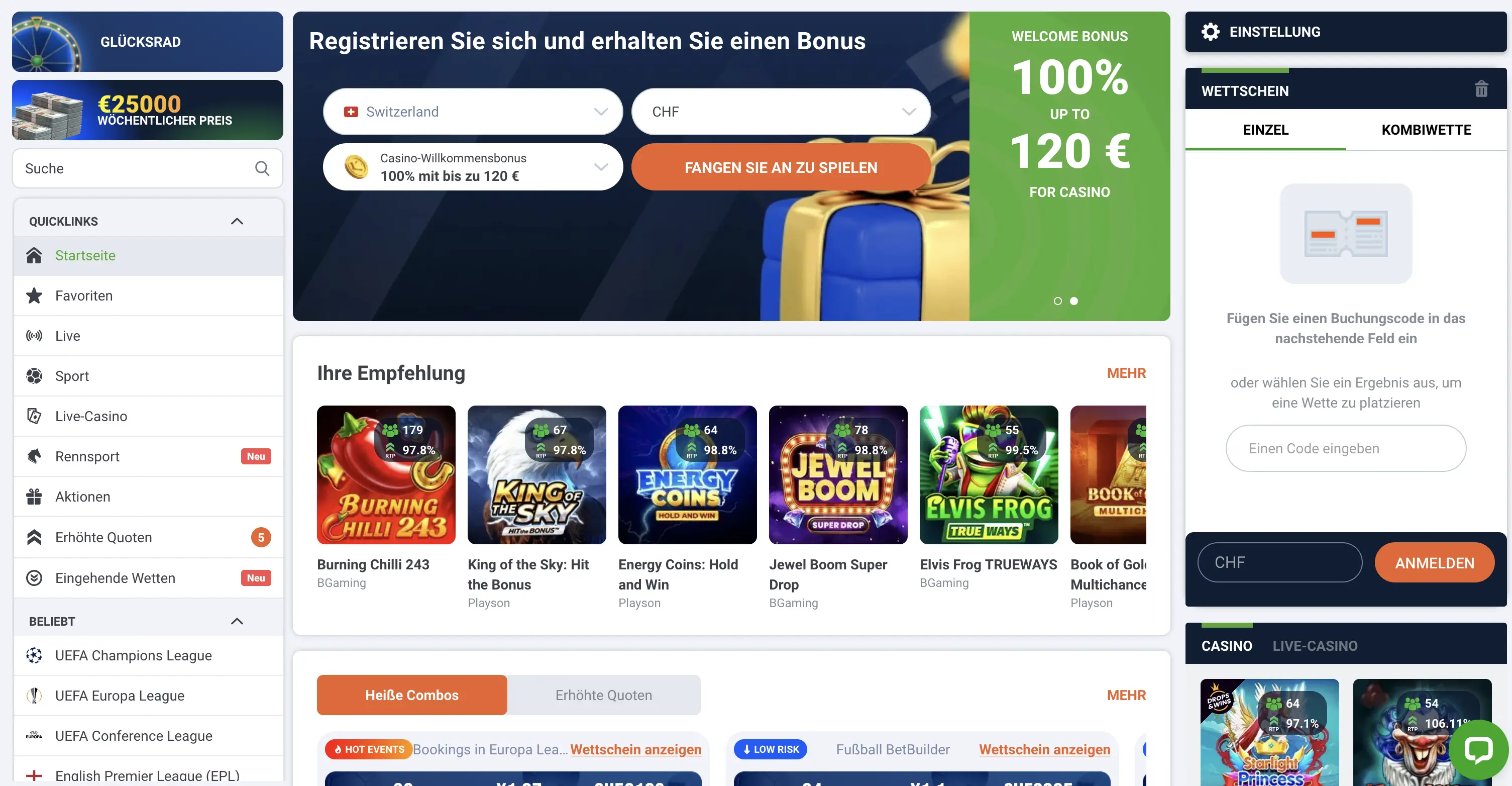 20bet Screenshot